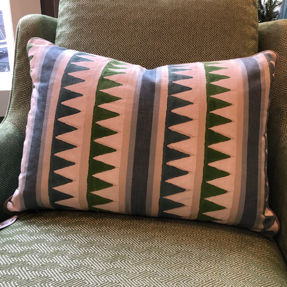 Thibaut Lomita Stripe Lumbar Pillow